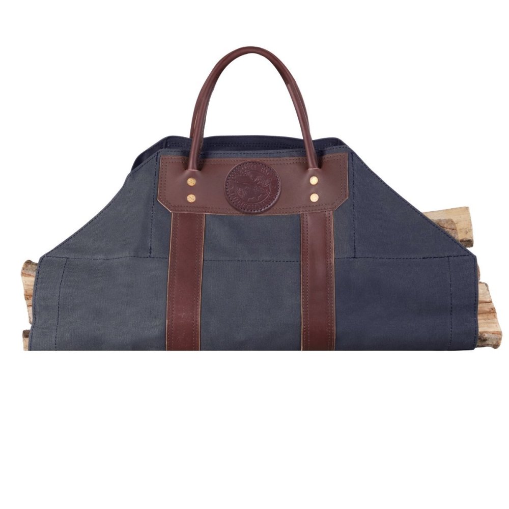 Duluth Pack Navy Canvas Log Carrier - Flockneti