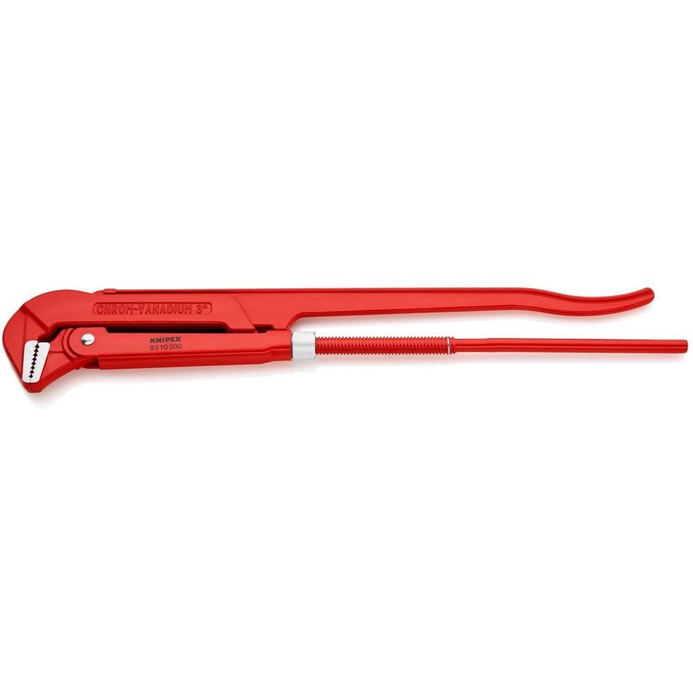 Knipex Pipe Wrench Swedish Pattern 90 Deg Angled 650 mm - Flockneti
