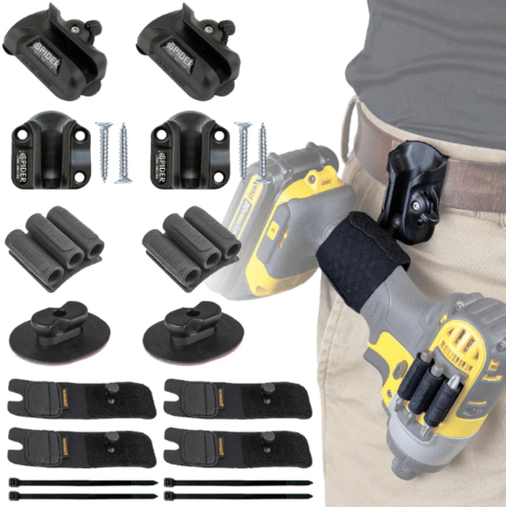 Spider Tool Holster Pro Tool Holster Kit 12pc Kit - Flockneti