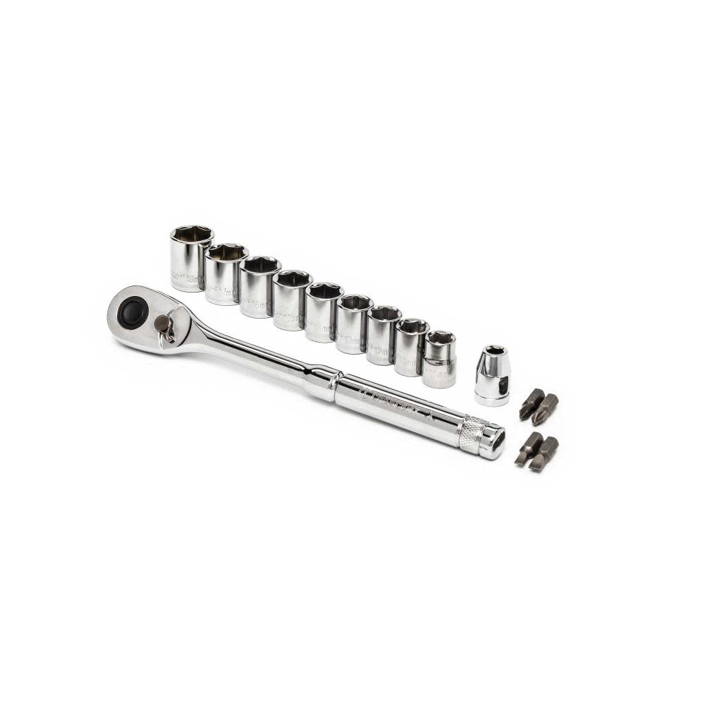 Crescent 15 Pc 3/8″ Drive 6 Point Metric Mechanics Tool Set - Flockneti