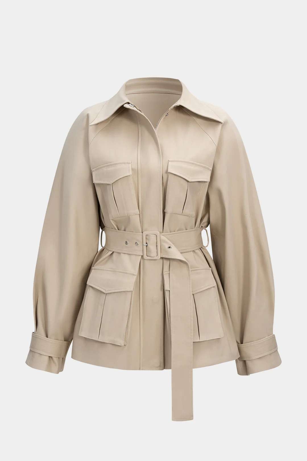 Pocket Belted Jacket - Flockneti