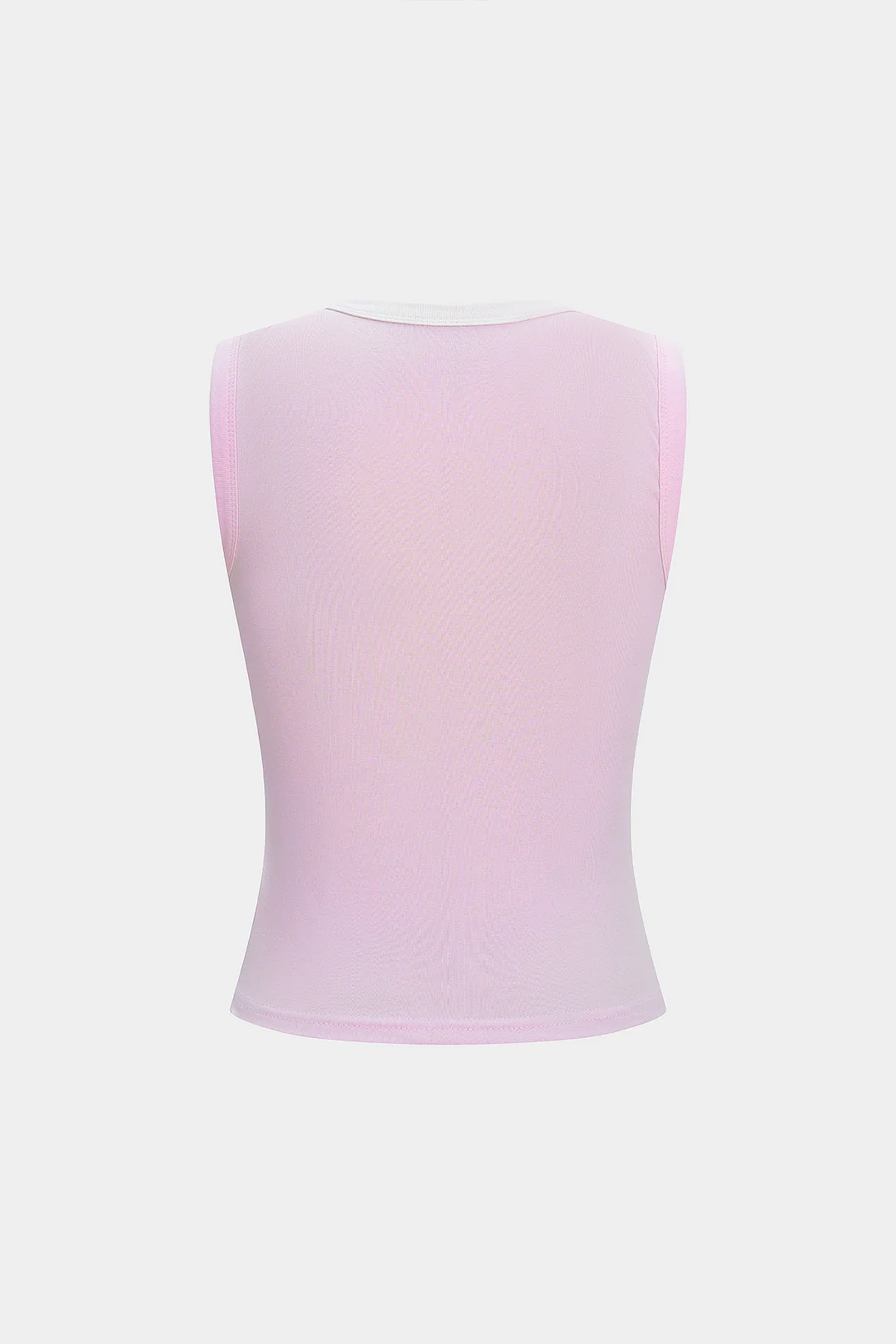 Contrast V-Neck Tank Top - Flockneti