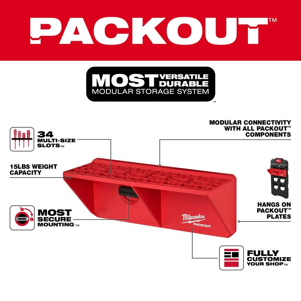 Milwaukee PACKOUT Screwdriver Rack - Flockneti