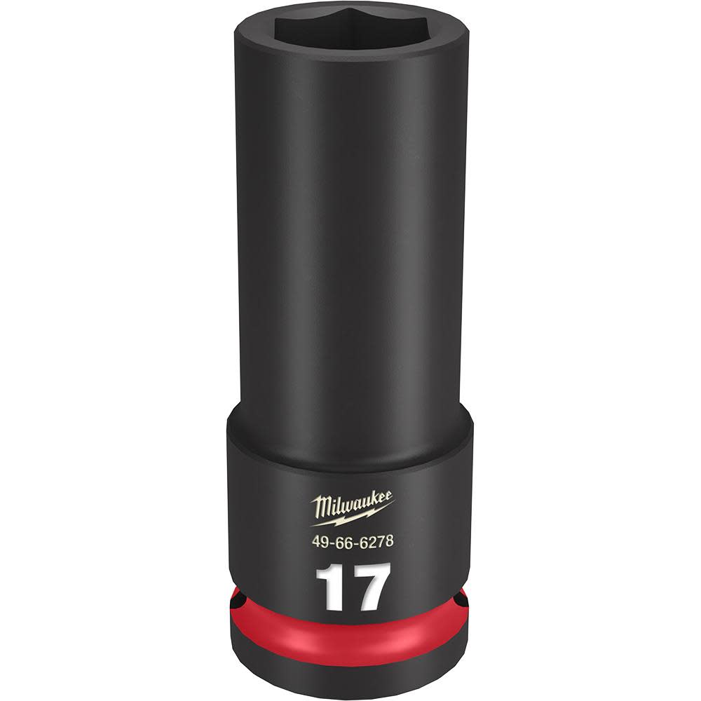 Milwaukee SHOCKWAVE Impact Duty Socket 1/2″ Drive 17MM Deep 6 Point - Flockneti