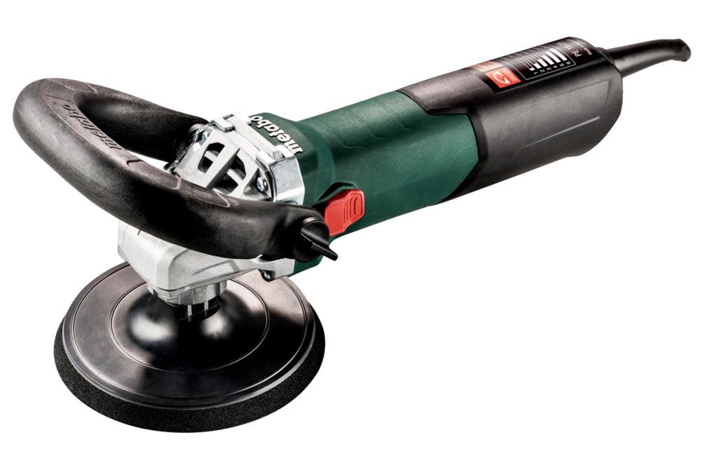 Metabo 7In 13.5Amp Variable Speed Polisher 3000RPM 13.5 Amp with Lock-On - Flockneti