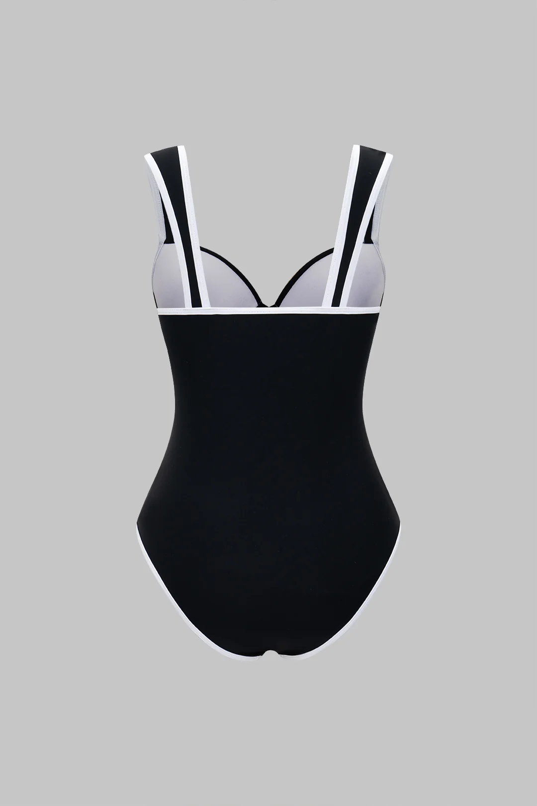 Contrast Sleeveless Swimsuit - Flockneti