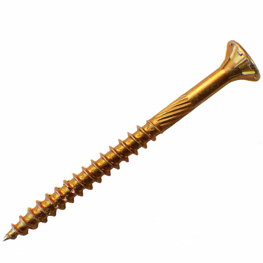 Western Builders Supply #9 x2 in. Yellow Zinc Steel Star Flat Head Screw – 3000/Box - Flockneti