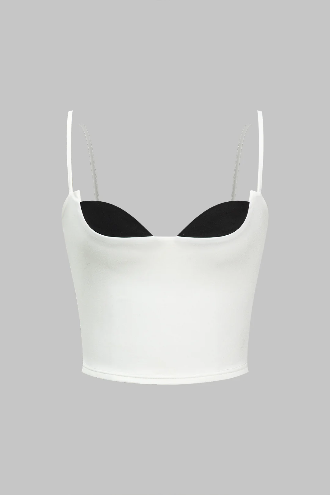 Contrast Low-Cut Cami Top - Flockneti