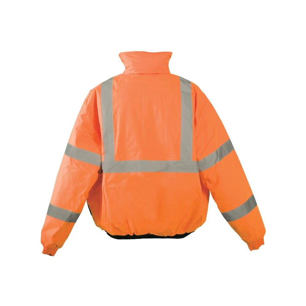 Occunomix Hi-Vis Orange Class 3 Value Black Bottom Bomber Jacket 5X - Flockneti