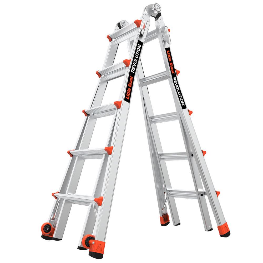 Little Giant Safety 22-ft Aluminum 300-lb Telescoping Type IA Multi-Position Ladder - Flockneti