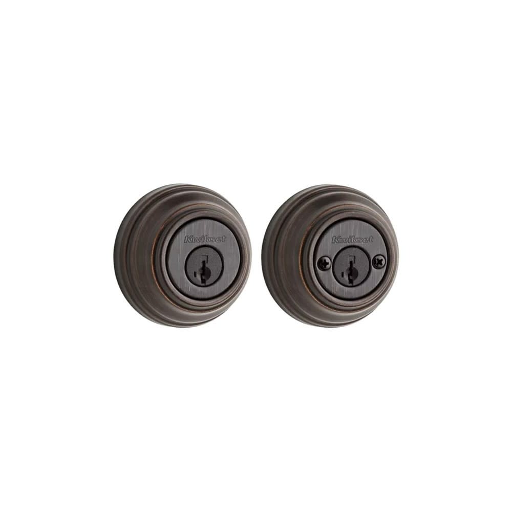 Kwikset Venetian Bronze Keyed Entry Double Cylinder Door Deadbolt - Flockneti