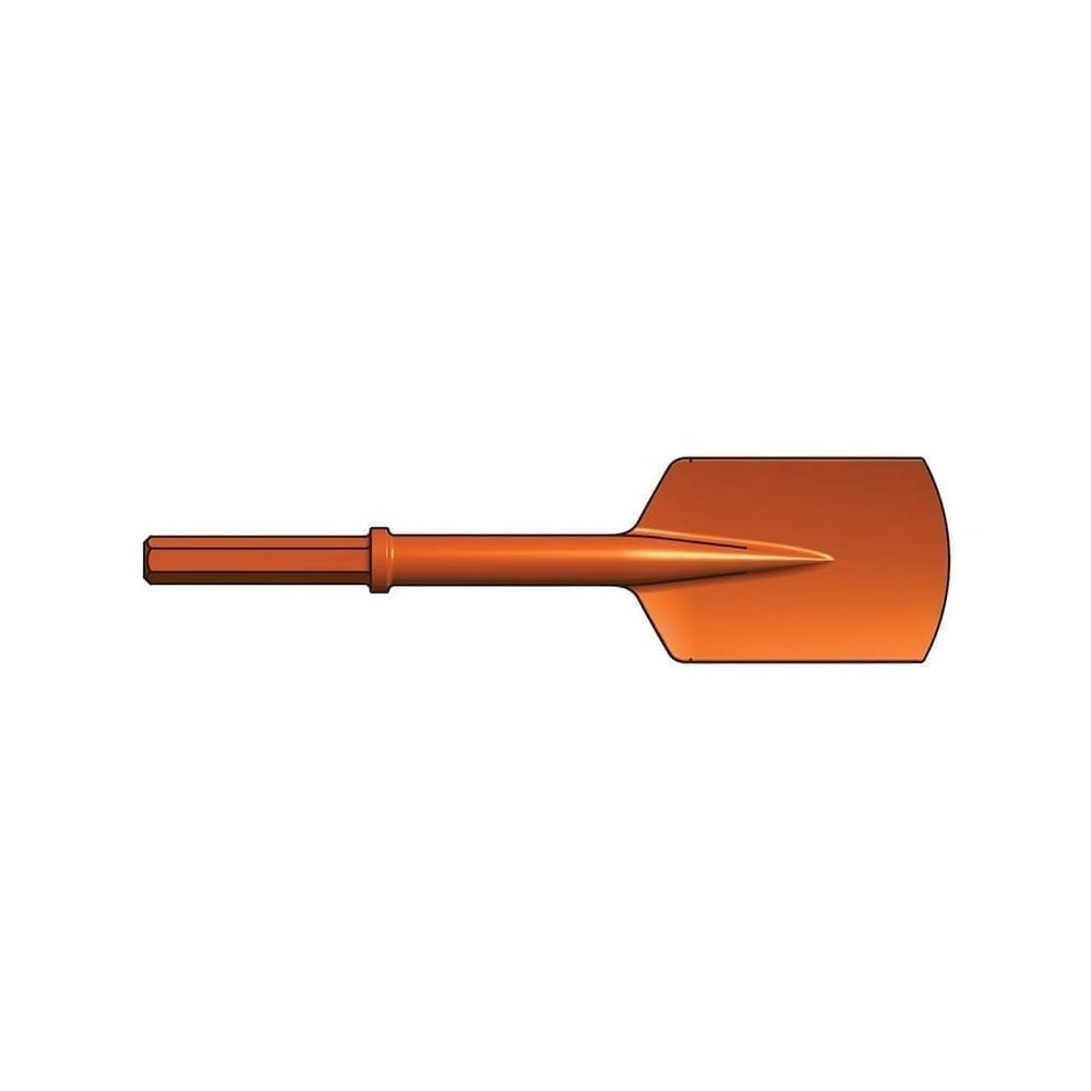 Brunner and Lay 7/8″ x 3 1/4″ Green Hex Shank Clay Spade - Flockneti