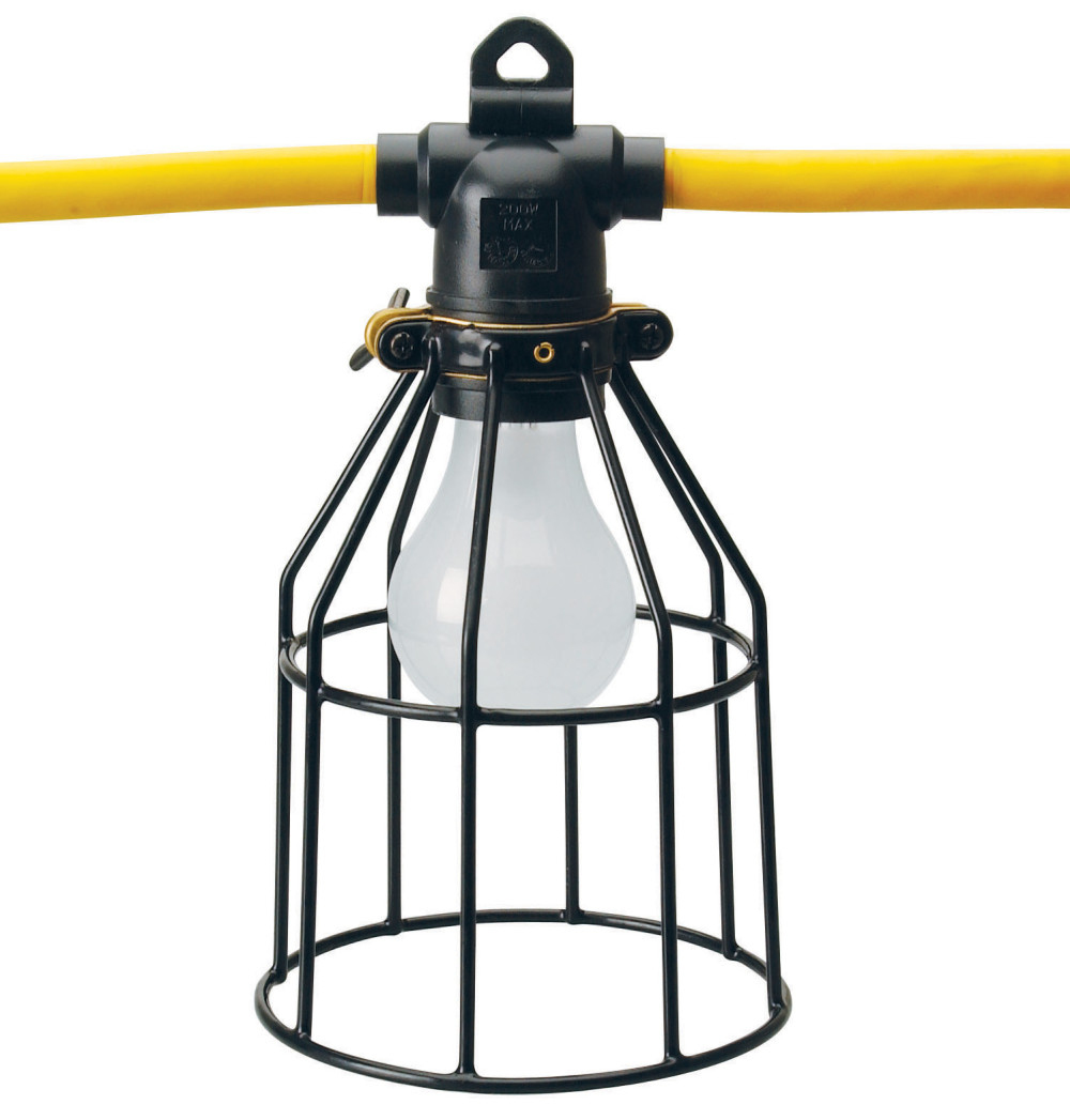 Southwire Light String SJTW with Metal Guard 10 Lamp Sockets - Flockneti