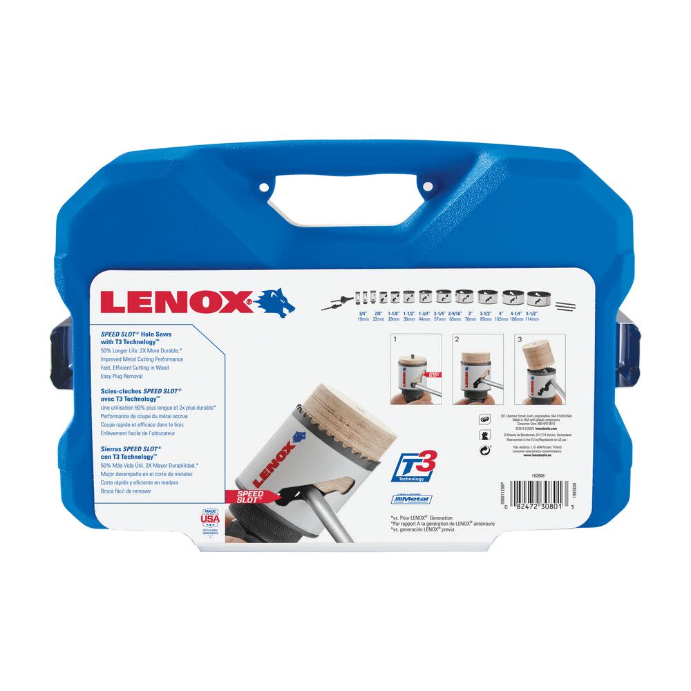 Lenox 17-Pc Plumber Hole Saw Kit 1200P - Flockneti