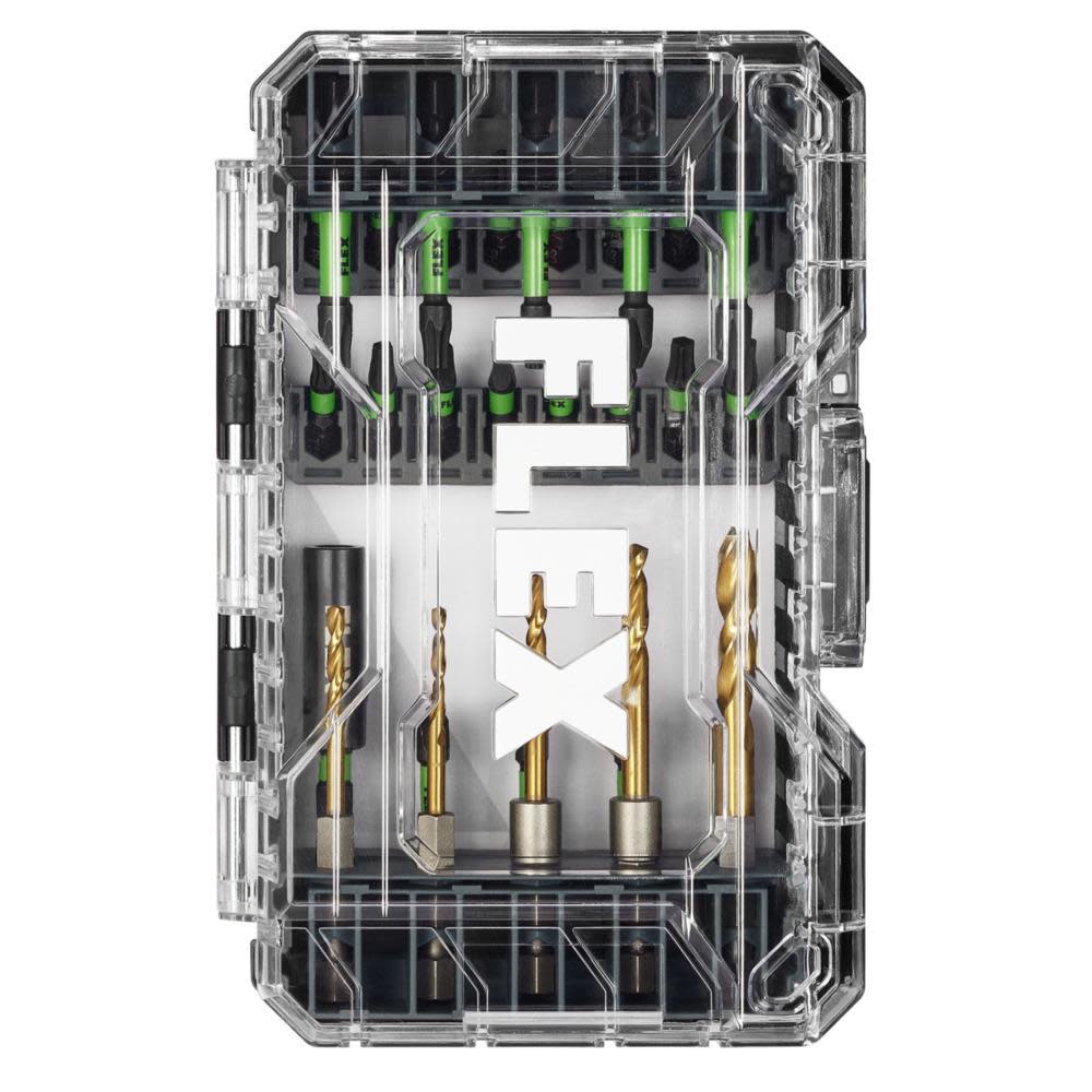 FLEX 31 Pc. Impact Drill and Drive Bit Set - Flockneti