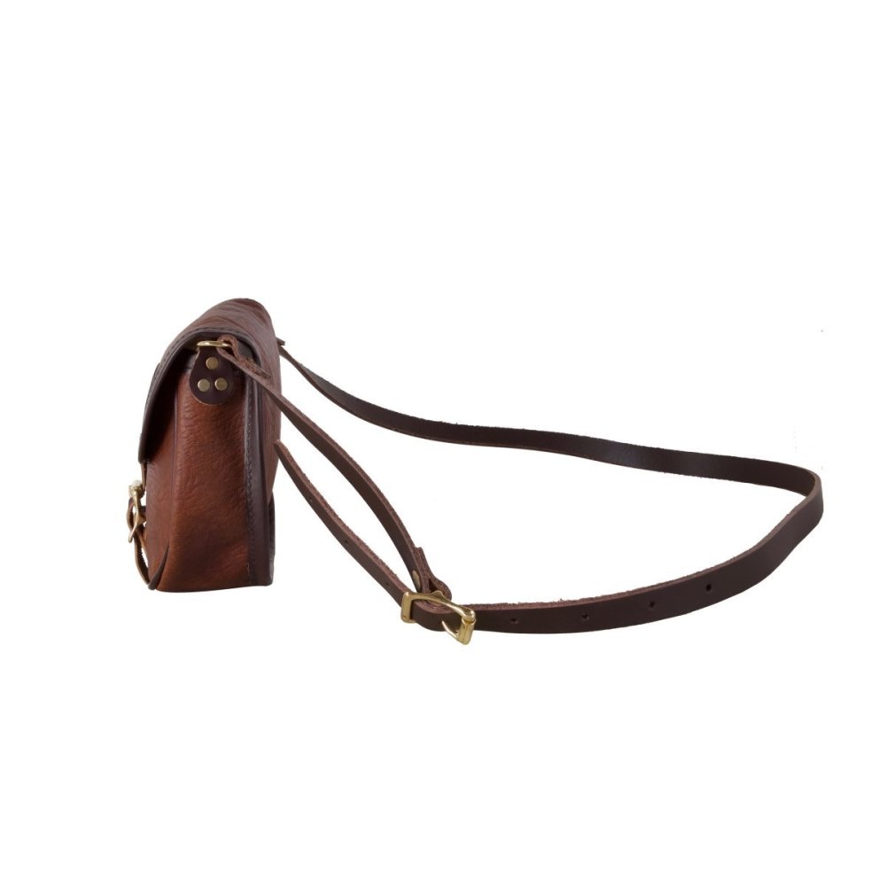 Duluth Pack 2 Liter Capacity Brown Small Bison Leather Shell Purse - Flockneti