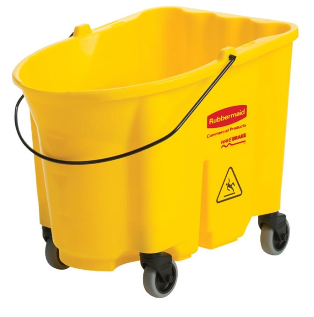 Rubbermaid 35 qt WaveBrake Bucket with Caster Kit - Flockneti