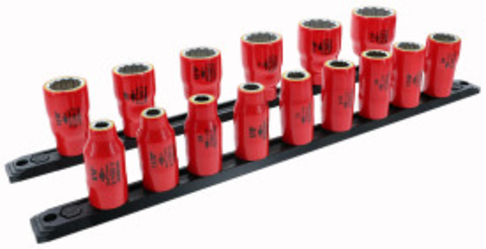 Wiha Insulated Socket Set 1/2″ Drive SAE 15pc - Flockneti