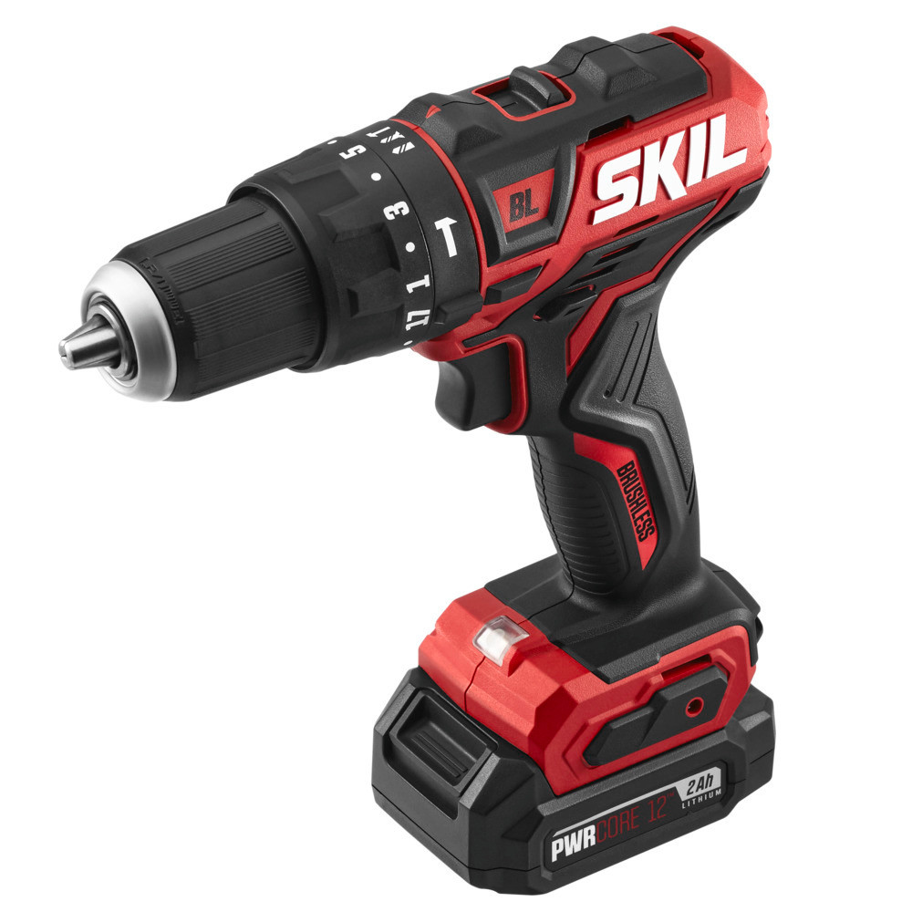 SKIL PWRCORE 12 Brushless 12V 1/2″ Hammer Drill Kit - Flockneti