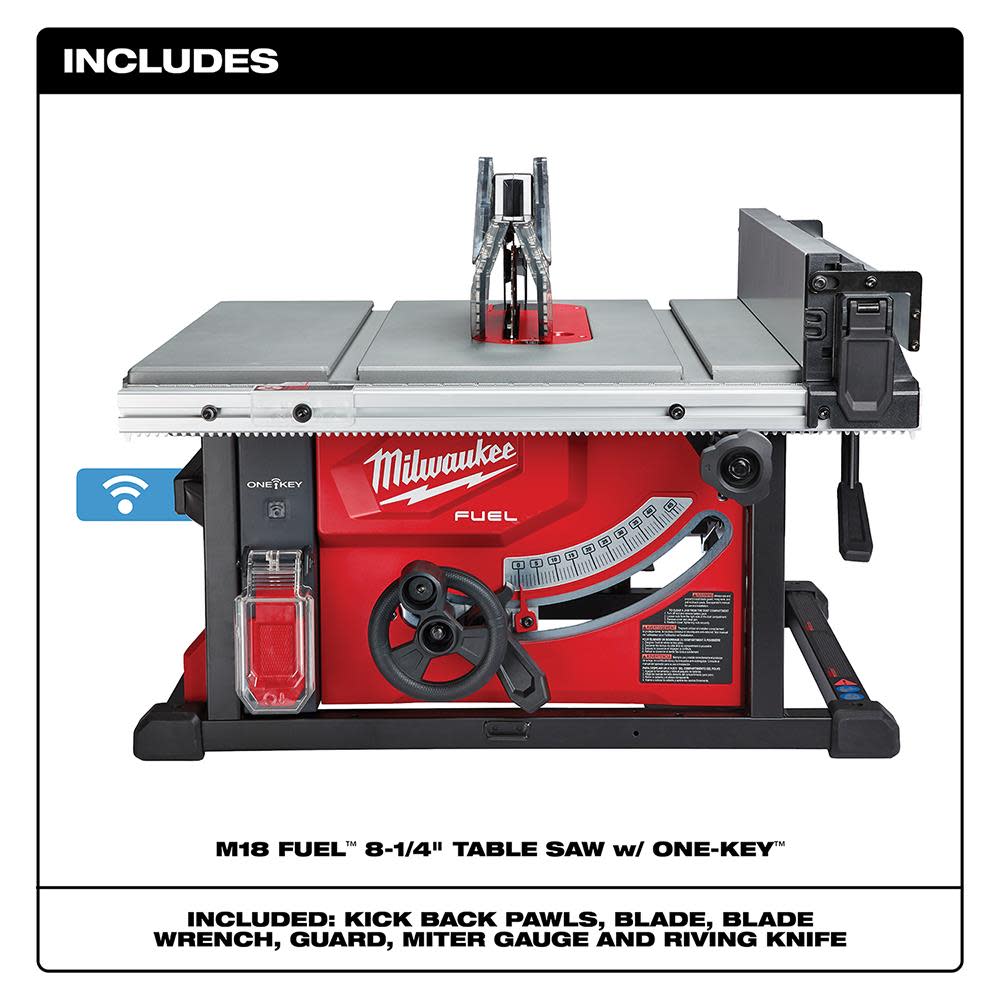 Milwaukee M18 FUEL 8-1/4 in. Table Saw with ONE-KEY - Flockneti