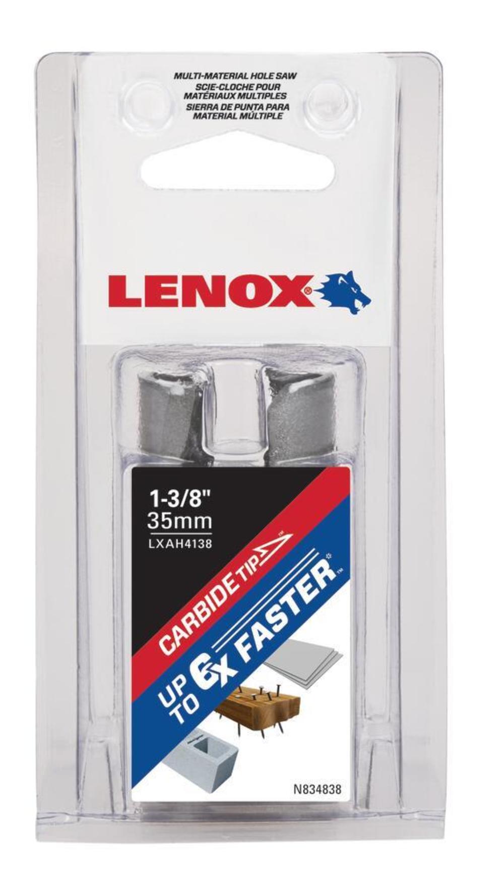 Lenox 1 3/8″ (35MM) MM CARBIDE HOLE SAW - Flockneti