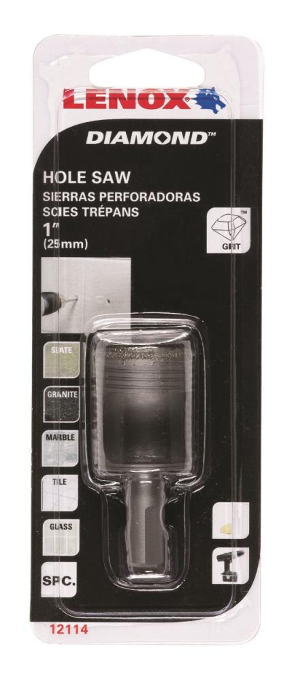 Lenox 1-in Diamond Arbored Hole Saw - Flockneti