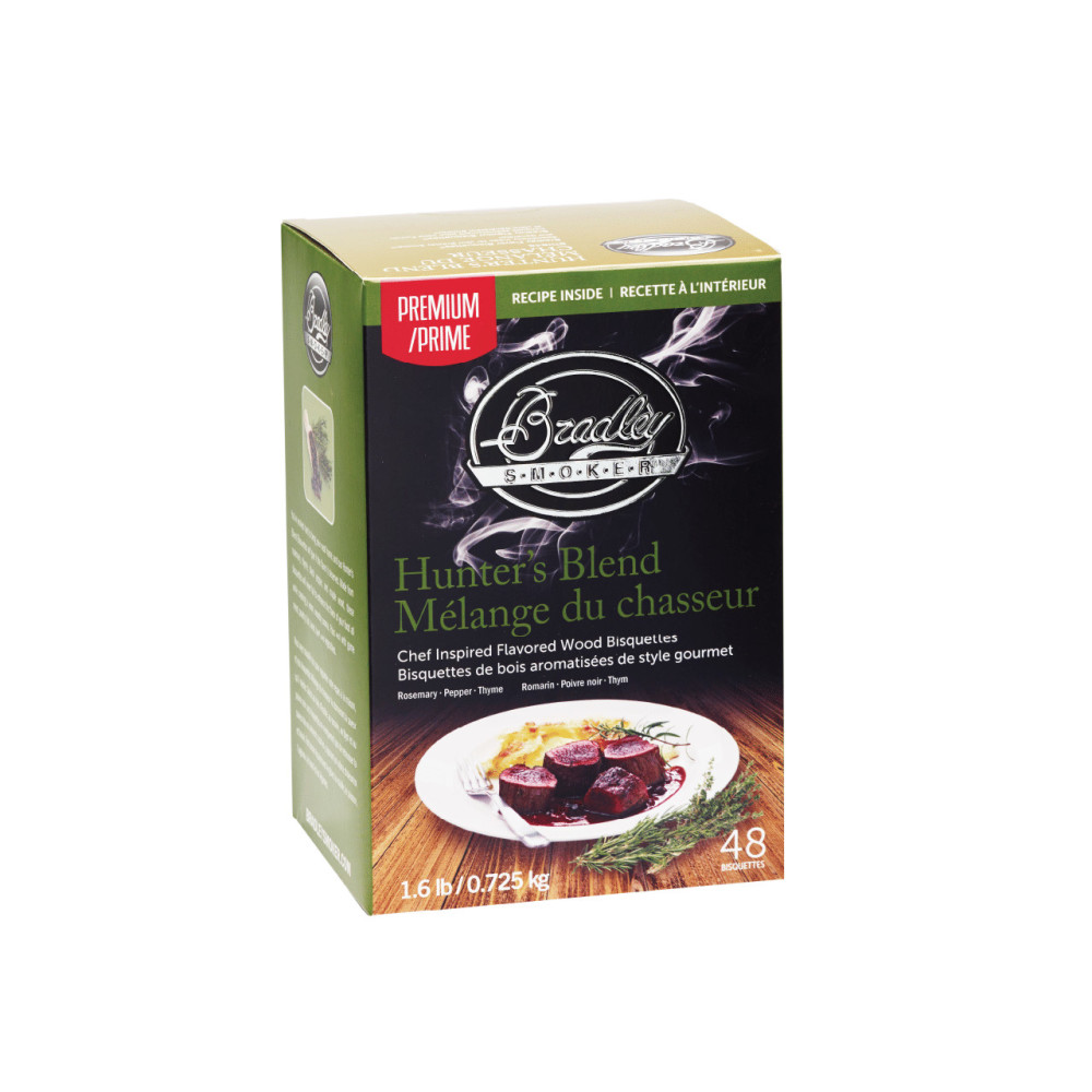 Bradley Smoker Premium Hunters Blend Wood Bisquettes 48pk - Flockneti