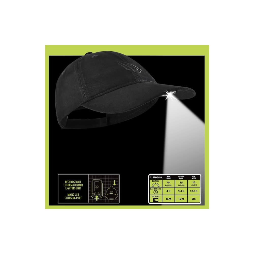 Panther Vision POWERCAP HCL Cap Black Rechargeable - Flockneti
