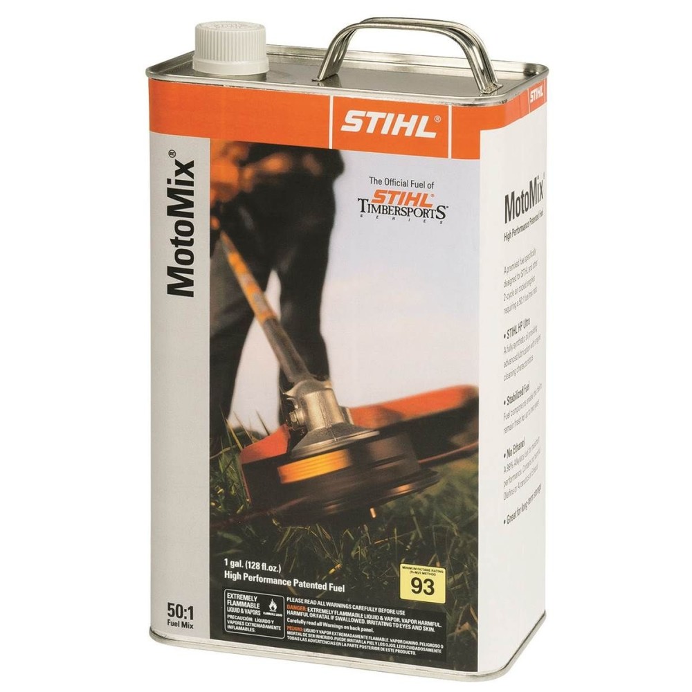 Stihl MotoMix 1 Gallon Light Green Pre-Mixed HP Patented Fuel - Flockneti