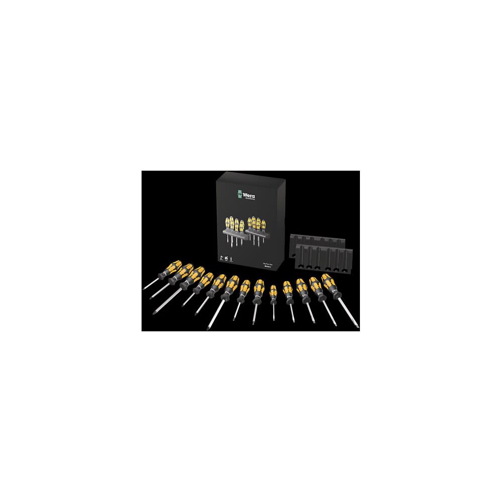 Wera Tools 13pc Kraftform Big Pack 900 Chiseldriver Screwdriver Set - Flockneti
