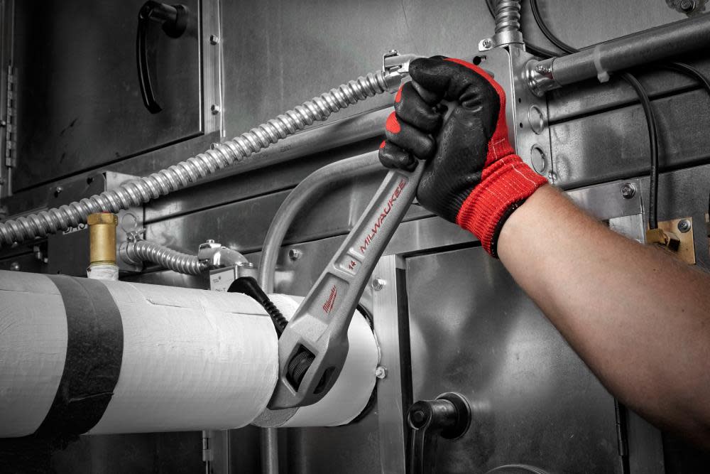 Milwaukee 14 in. Aluminum Offset Pipe Wrench - Flockneti