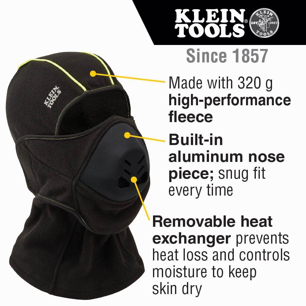 Klein Tools Heat Exchanger Cold Weather Mask Balaclava - Flockneti