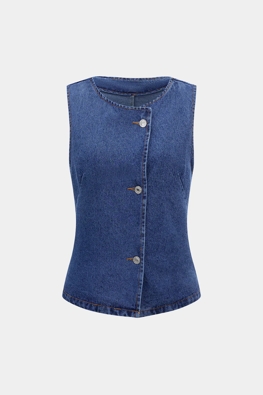 Denim Tank Belted Vest - Flockneti