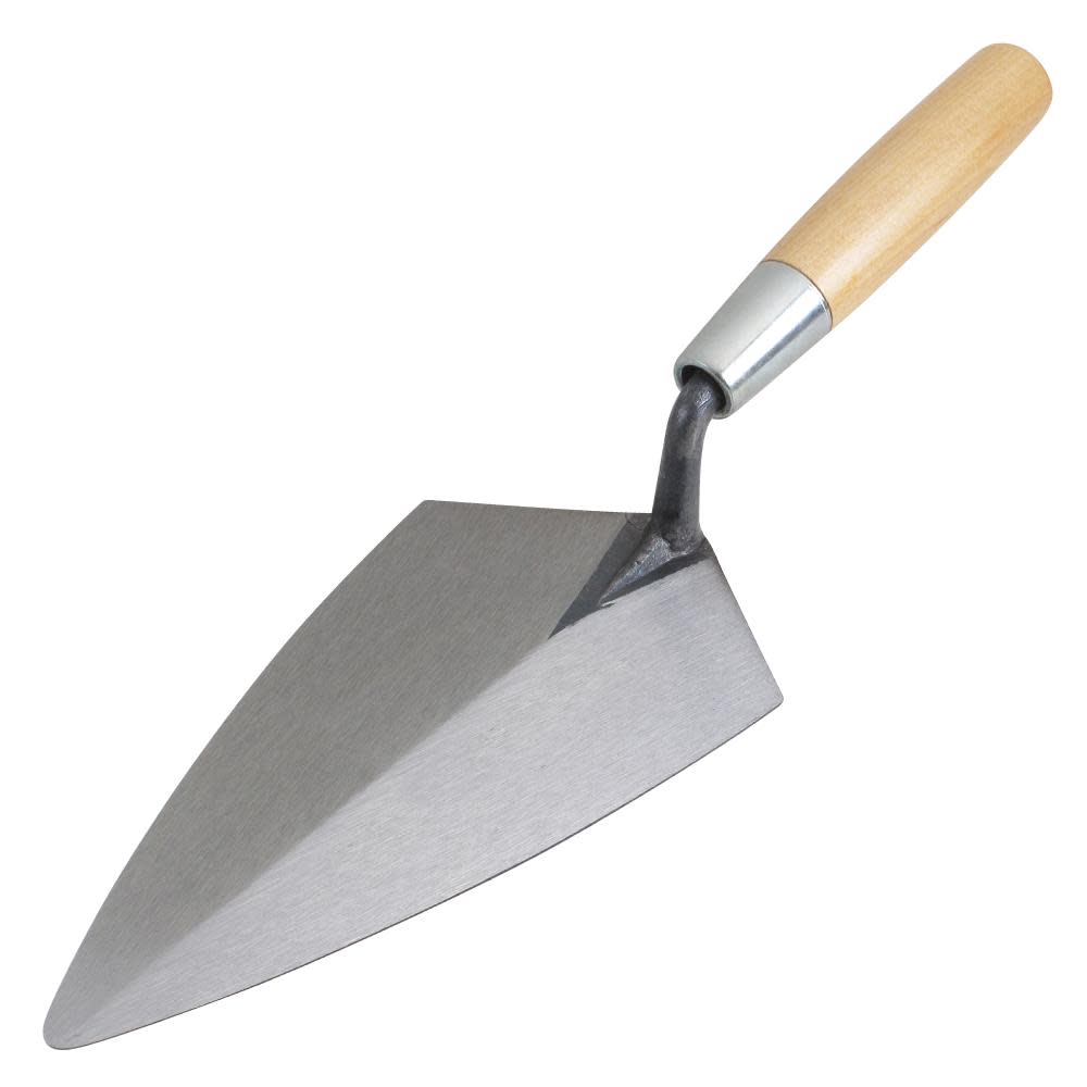 Kraft Tool Co 10 In. Philadelphia Brick Trowel with Wood Handle - Flockneti