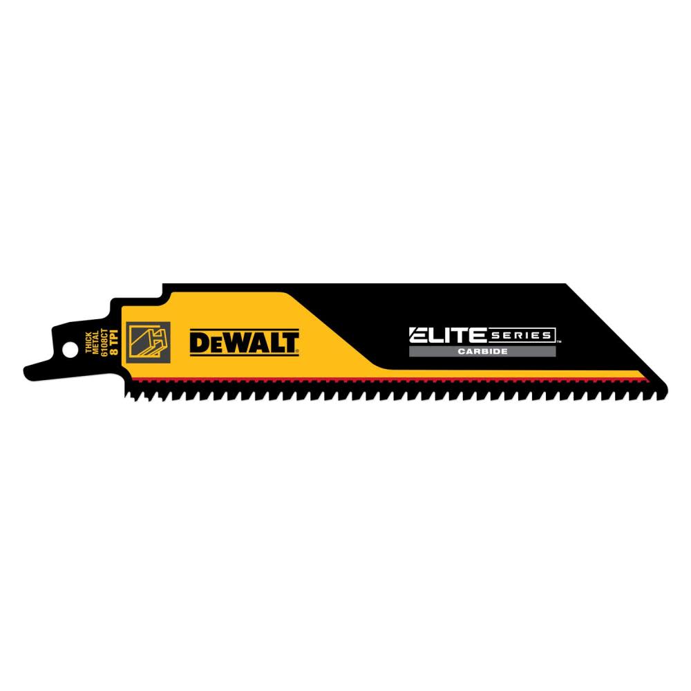 DEWALT ELITE SERIES Reciprocating Saw Blade 3pk Carbide Tipped 6″ 8 TPI Metal Cutting - Flockneti
