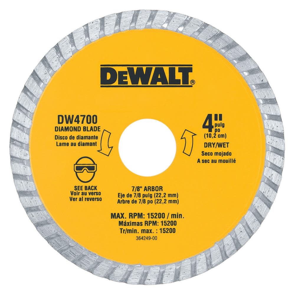 DEWALT 4-in XP Masonry Cutting Turbo Diamond Blade - Flockneti