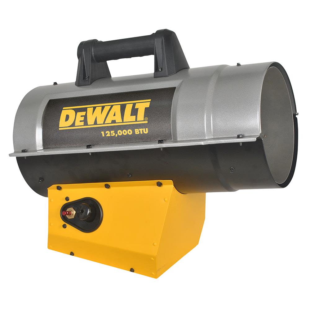 DEWALT Reconditioned Heater 125000 BTU Forced Air Propane Quiet Burner Technology Job Site - Flockneti