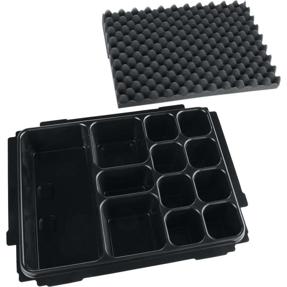 Makita MAKPAC Interlocking Case Universal Insert Tray with Foam Lid - Flockneti