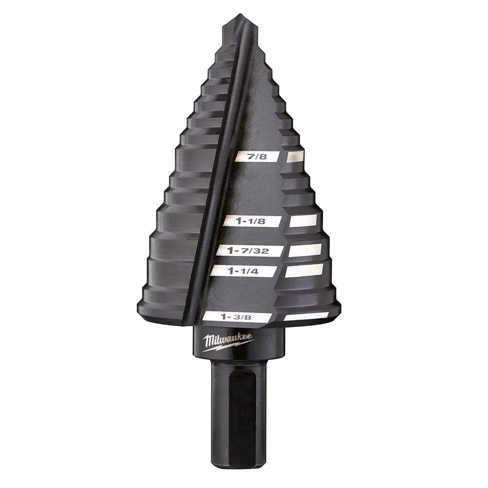 Milwaukee #12 Step Drill Bit 7/8 in. to 1-3/8 in. - Flockneti