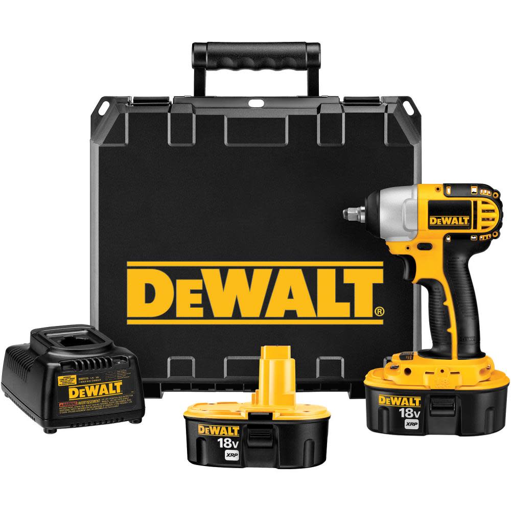 DEWALT 3/8 in. (9.5mm) 18 V Cordless XRP Impact Wrench Kit - Flockneti