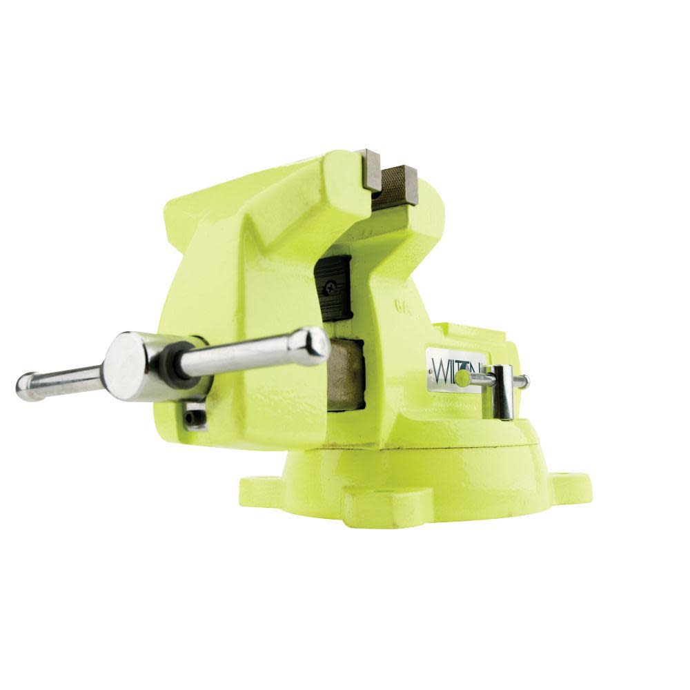Wilton High-Visibility Safety Vise 6 In. Jaw Width 5-3/4 In. Jaw Opening - Flockneti