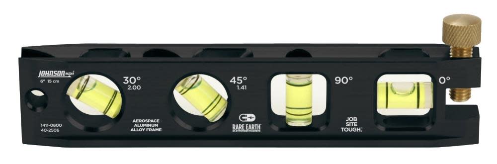 Johnson Level 6 In. Billet Torpedo Level - Flockneti