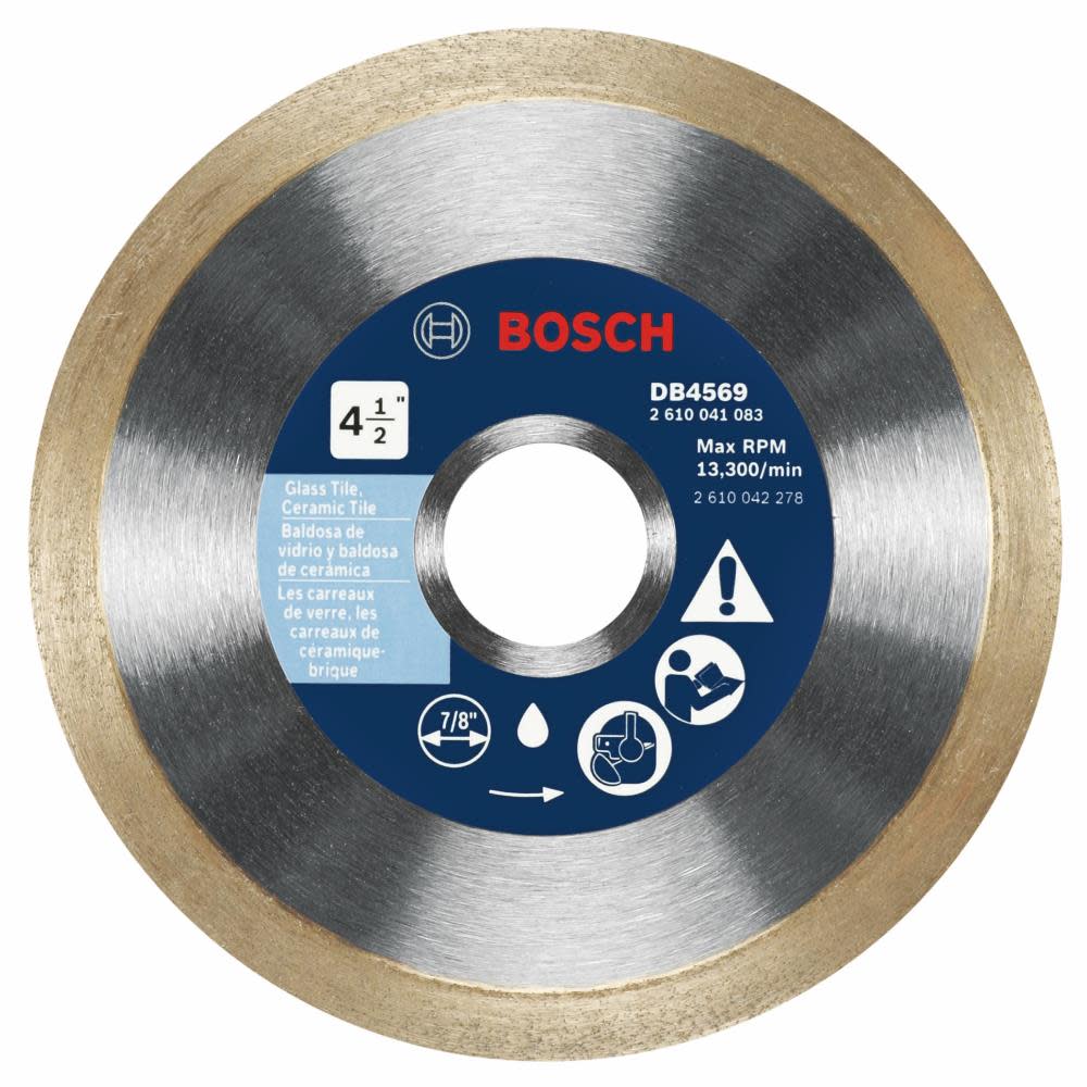 Bosch 4-1/2 In. Premium Continuous Rim Diamond Blade - Flockneti