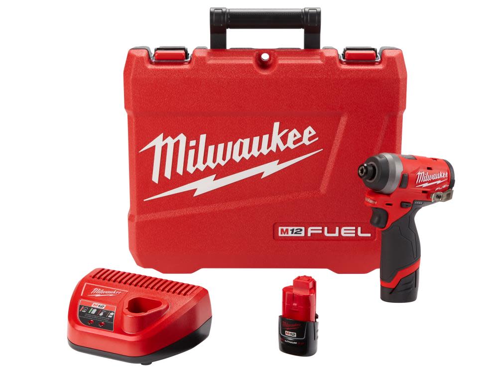 Milwaukee M12 FUEL 1/4″ Impact Driver Kit Reconditioned - Flockneti