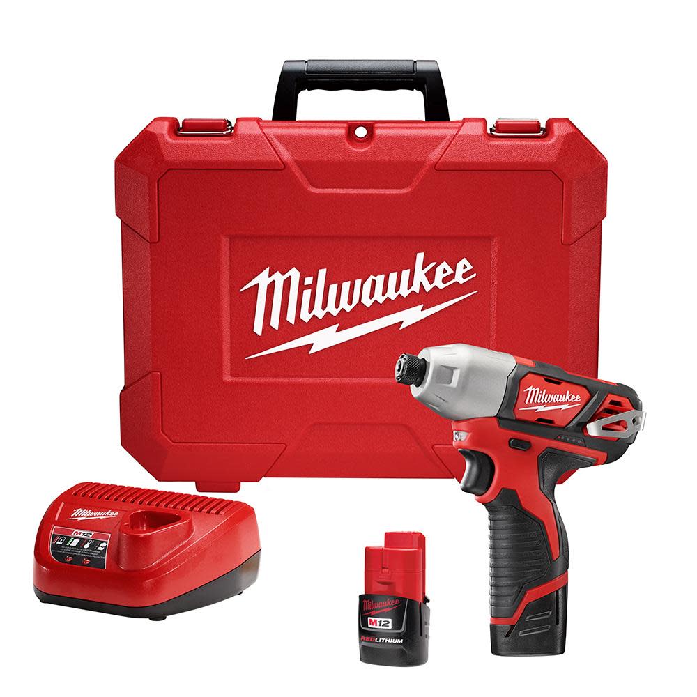 Milwaukee M12 1/4 in. Hex Impact Driver Kit - Flockneti