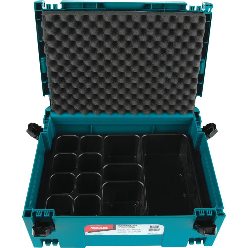 Makita MAKPAC Interlocking Case Universal Insert Tray with Foam Lid - Flockneti
