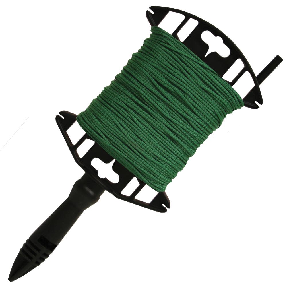 Kraft Tool Co Green Braided Mason’s Line – 250 Ft. Utility Winder - Flockneti