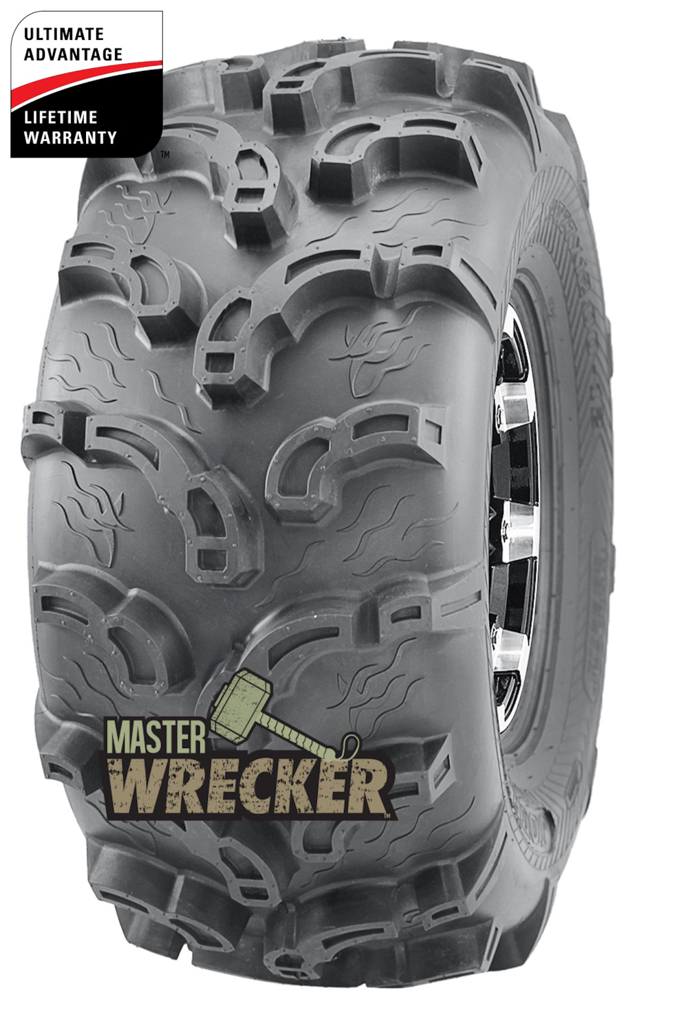 Master ATV 25×11.00-10 6P TL Wrecker ATV Tire (Tire Only) - Flockneti
