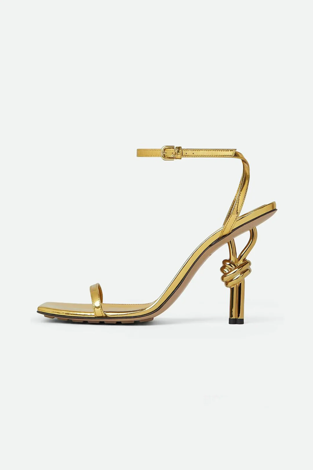 Metallic Almond Toe Heels - Flockneti
