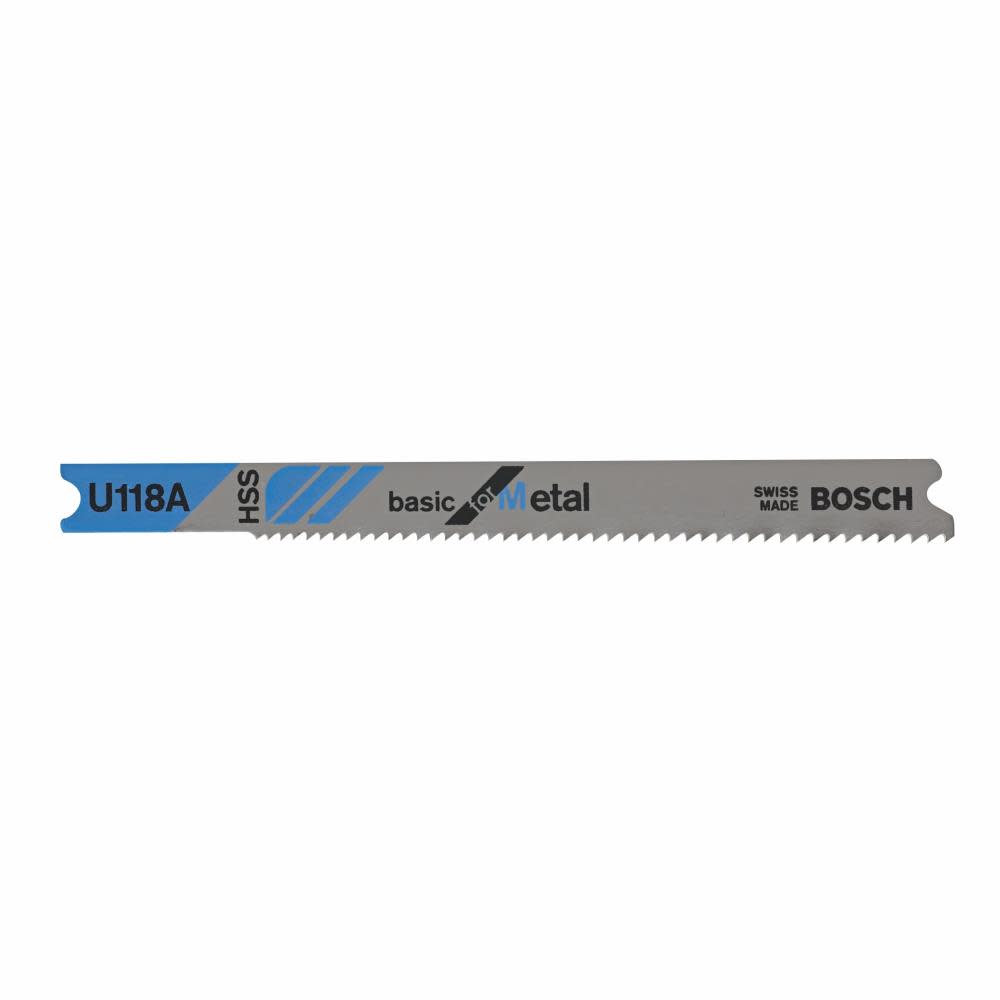 Bosch 5 pc. 3-1/8 In. 17-24P TPI Basic for Metal U-shank Jig Saw Blades - Flockneti